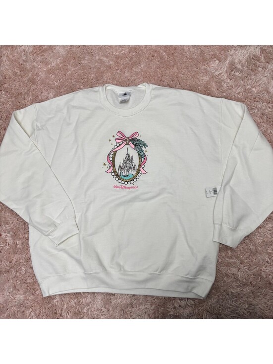 Disney Tops - Walt Disney World Disney Parks 2025 Christmas Castle Frame Sweatshirt Size XL